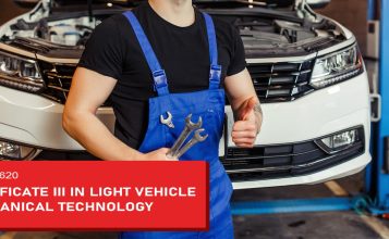 CERTIFICATE III IN LIGHT VEHICLE MECHANICAL TECHNOLOGY